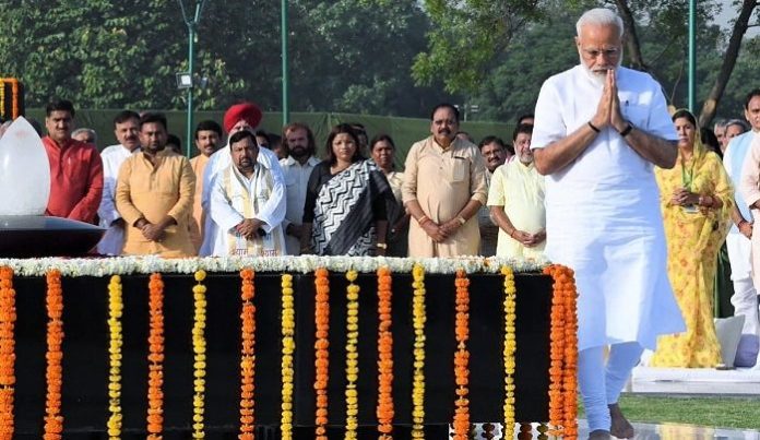 Narender-Modi-Mahatma-Gandhi Sthal