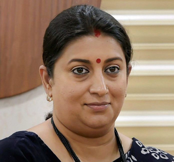 Smriti Irani releases an online edition of a book